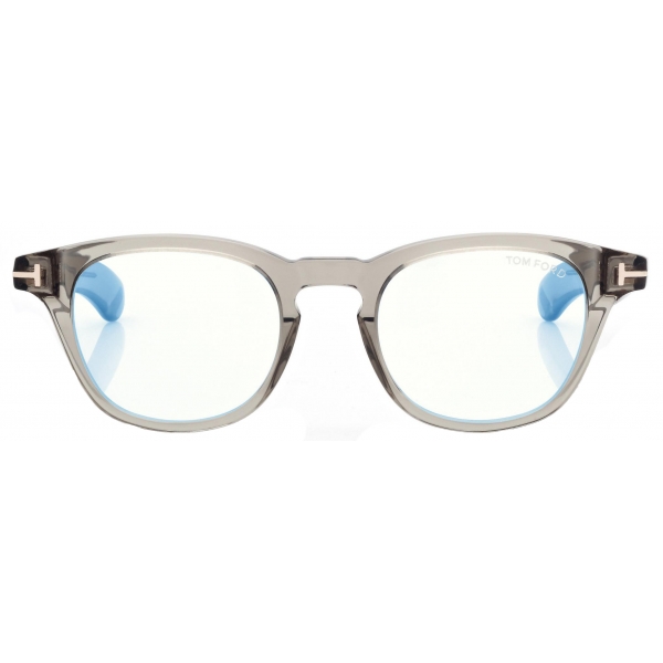 Tom Ford - Blue Block Round Optical Glasses - Grey - Optical Glasses - Tom Ford Eyewear