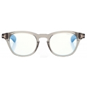 Tom Ford - Occhiali da Vista Blue Block Rotondi - Grigio - Occhiali da Vista - Tom Ford Eyewear