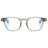 Tom Ford - Occhiali da Vista Blue Block Rotondi - Grigio - Occhiali da Vista - Tom Ford Eyewear