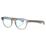 Tom Ford - Occhiali da Vista Blue Block Rotondi - Grigio - Occhiali da Vista - Tom Ford Eyewear