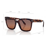 Tom Ford - Polarized Selby Sunglasses - Square Sunglasses - Dark Havana - Sunglasses - Tom Ford Eyewear