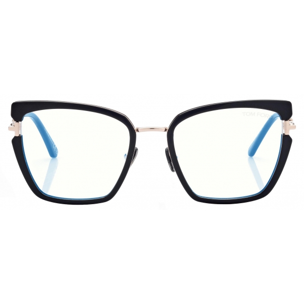 Tom Ford - Blue Block Butterfly Optical Glasses - Black - Optical Glasses - Tom Ford Eyewear