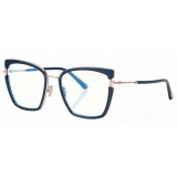 Tom Ford - Occhiali da Vista Blue Block a Farfalla - Blu - Occhiali da Vista - Tom Ford Eyewear