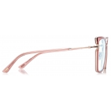Tom Ford - Occhiali da Vista Blue Block a Farfalla - Rosa Bianco Ghiaccio - Occhiali da Vista - Tom Ford Eyewear