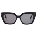 Tom Ford - Polarized Winona Sunglasses - Cat Eye Sunglasses - Black - Sunglasses - Tom Ford Eyewear