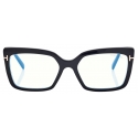 Tom Ford - Occhiali da Vista Blue Block Rettangolare - Nero - Occhiali da Vista - Tom Ford Eyewear