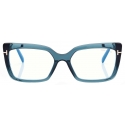Tom Ford - Occhiali da Vista Blue Block Rettangolare - Blu - Occhiali da Vista - Tom Ford Eyewear