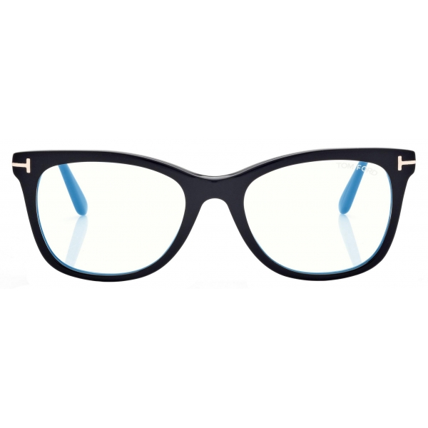 Tom Ford - Blue Block Square Optical Glasses - Black - Optical Glasses - Tom Ford Eyewear
