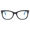 Tom Ford - Occhiali da Vista Blue Block Squadrati - Nero - Occhiali da Vista - Tom Ford Eyewear