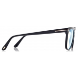 Tom Ford - Blue Block Square Optical Glasses - Black - Optical Glasses - Tom Ford Eyewear