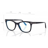 Tom Ford - Occhiali da Vista Blue Block Squadrati - Nero - Occhiali da Vista - Tom Ford Eyewear