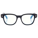 Tom Ford - Blue Block Square Optical Glasses - Black - Optical Glasses - Tom Ford Eyewear