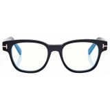 Tom Ford - Blue Block Square Optical Glasses - Black - Optical Glasses - Tom Ford Eyewear