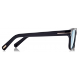 Tom Ford - Blue Block Square Optical Glasses - Black - Optical Glasses - Tom Ford Eyewear