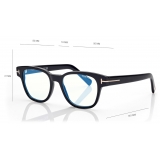 Tom Ford - Blue Block Square Optical Glasses - Black - Optical Glasses - Tom Ford Eyewear