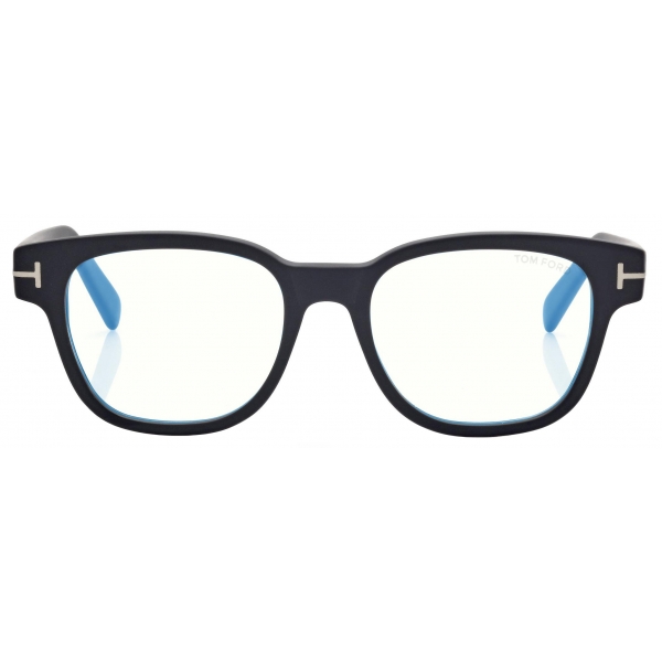Tom Ford - Blue Block Square Optical Glasses - Black - Optical Glasses - Tom Ford Eyewear