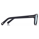 Tom Ford - Blue Block Square Optical Glasses - Black - Optical Glasses - Tom Ford Eyewear