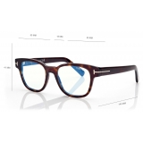 Tom Ford - Blue Block Square Optical Glasses - Black - Optical Glasses - Tom Ford Eyewear
