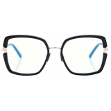 Tom Ford - Occhiali da Vista Blue Block Squadrati - Nero - Occhiali da Vista - Tom Ford Eyewear