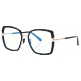 Tom Ford - Occhiali da Vista Blue Block Squadrati - Nero - Occhiali da Vista - Tom Ford Eyewear