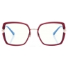 Tom Ford - Occhiali da Vista Blue Block Squadrati - Melanzana Fucsia - Occhiali da Vista - Tom Ford Eyewear