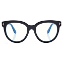 Tom Ford - Blue Block Butterfly Optical Glasses - Black - Optical Glasses - Tom Ford Eyewear