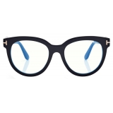 Tom Ford - Occhiali da Vista Blue Block a Farfalla - Nero - Occhiali da Vista - Tom Ford Eyewear
