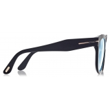 Tom Ford - Blue Block Butterfly Optical Glasses - Black - Optical Glasses - Tom Ford Eyewear