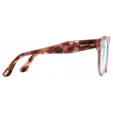 Tom Ford - Blue Block Butterfly Optical Glasses - Pink Ice White - Optical Glasses - Tom Ford Eyewear