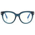 Tom Ford - Blue Block Butterfly Optical Glasses - Blue - Optical Glasses - Tom Ford Eyewear
