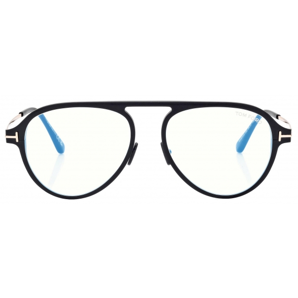 Tom Ford - Blue Block Pilot Optical Glasses - Black - Optical Glasses - Tom Ford Eyewear