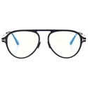 Tom Ford - Blue Block Pilot Optical Glasses - Black - Optical Glasses - Tom Ford Eyewear