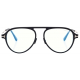 Tom Ford - Blue Block Pilot Optical Glasses - Black - Optical Glasses - Tom Ford Eyewear