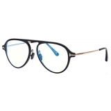 Tom Ford - Blue Block Pilot Optical Glasses - Black - Optical Glasses - Tom Ford Eyewear