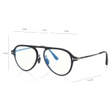 Tom Ford - Blue Block Pilot Optical Glasses - Blue - Optical Glasses - Tom Ford Eyewear