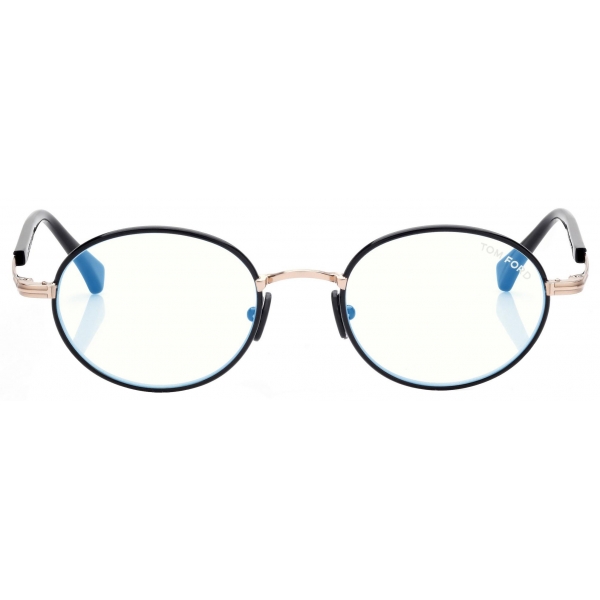 Tom Ford - Occhiali da Vista Blue Block Rotondi - Nero - Occhiali da Vista - Tom Ford Eyewear