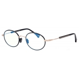 Tom Ford - Blue Block Round Optical Glasses - Black - Optical Glasses - Tom Ford Eyewear