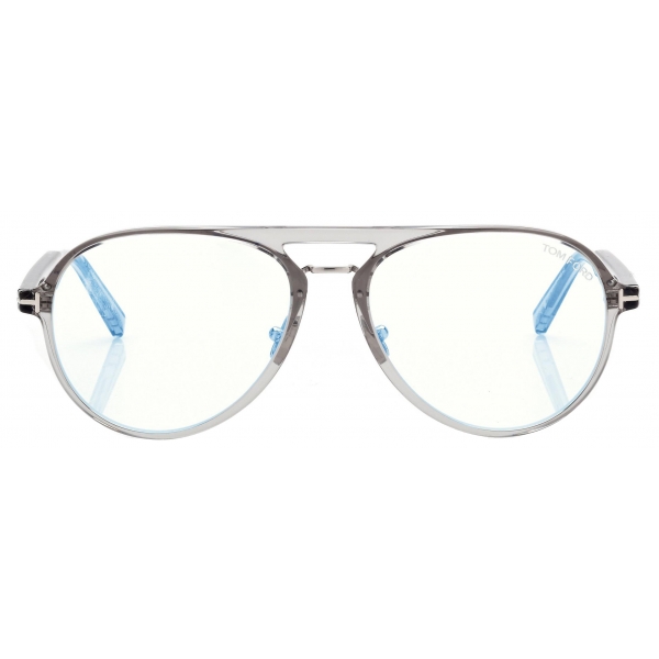 Tom Ford - Blue Block Pilot Optical Glasses - Grey - Optical Glasses - Tom Ford Eyewear