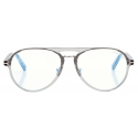 Tom Ford - Blue Block Pilot Optical Glasses - Grey - Optical Glasses - Tom Ford Eyewear