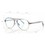 Tom Ford - Blue Block Pilot Optical Glasses - Grey - Optical Glasses - Tom Ford Eyewear