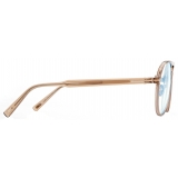 Tom Ford - Occhiali da Vista Blue Block Pilota - Beige - Occhiali da Vista - Tom Ford Eyewear