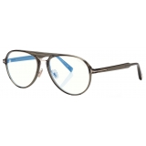 Tom Ford - Blue Block Pilot Optical Glasses - Opal Honey - Optical Glasses - Tom Ford Eyewear