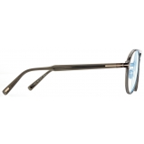 Tom Ford - Blue Block Pilot Optical Glasses - Opal Honey - Optical Glasses - Tom Ford Eyewear