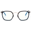 Tom Ford - Blue Block Round Optical Glasses - Black - Optical Glasses - Tom Ford Eyewear