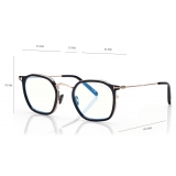 Tom Ford - Blue Block Round Optical Glasses - Black - Optical Glasses - Tom Ford Eyewear