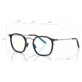 Tom Ford - Occhiali da Vista Blue Block Rotondi - Grigio - Occhiali da Vista - Tom Ford Eyewear