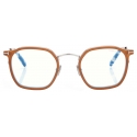 Tom Ford - Occhiali da Vista Blue Block Rotondi - Miele Marrone - Occhiali da Vista - Tom Ford Eyewear