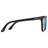 Tom Ford - Occhiali da Vista Cat Eye Blue Block con Clip Su Occhiali da Sole - Nero - Occhiali da Vista - Tom Ford Eyewear