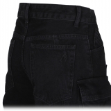 The Attico - Jeans Cargo Neri Fern - The Attico Exclusive Luxury Collection
