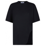 The Attico - Black T-Shirt - The Attico Exclusive Luxury Collection